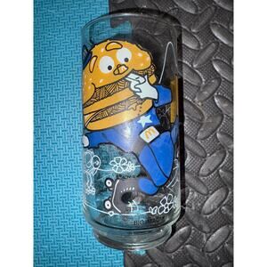 Vintage McDonald’s Big Mac glass cup 1977 sheriff cop